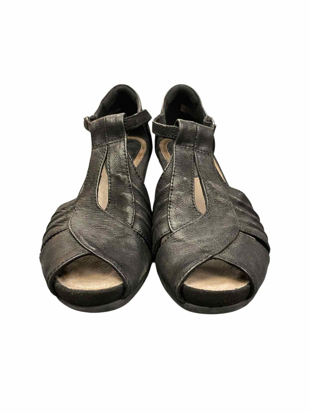 Earth Shoe Size 7 Black Wedge Heel Heels