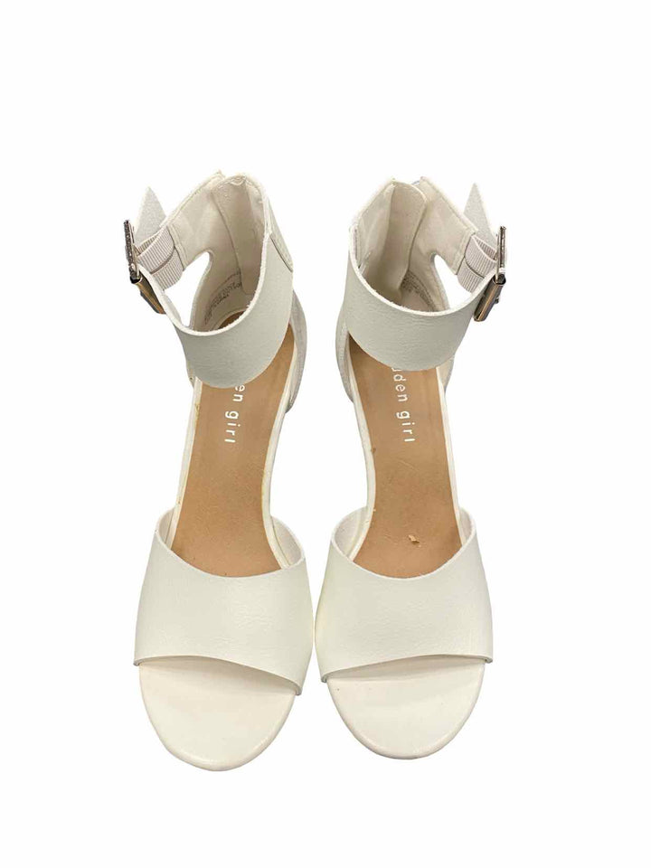 Madden Girl Shoe Size 6.5 White Manmade Heels