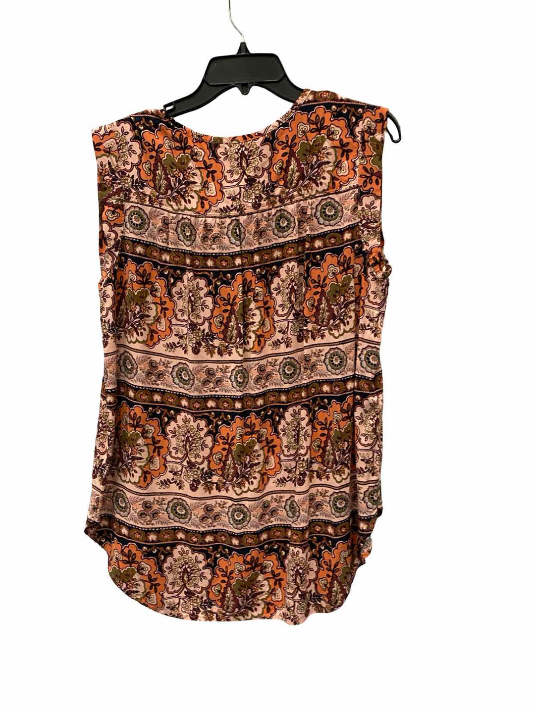 Loft Size L Peach Multi Print Tank Top