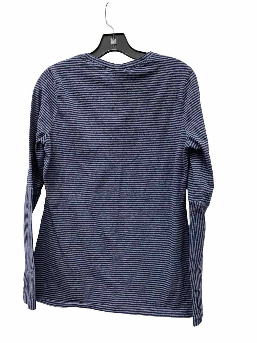 Cabi Size M Blue Striped Long Sleeve Shirts