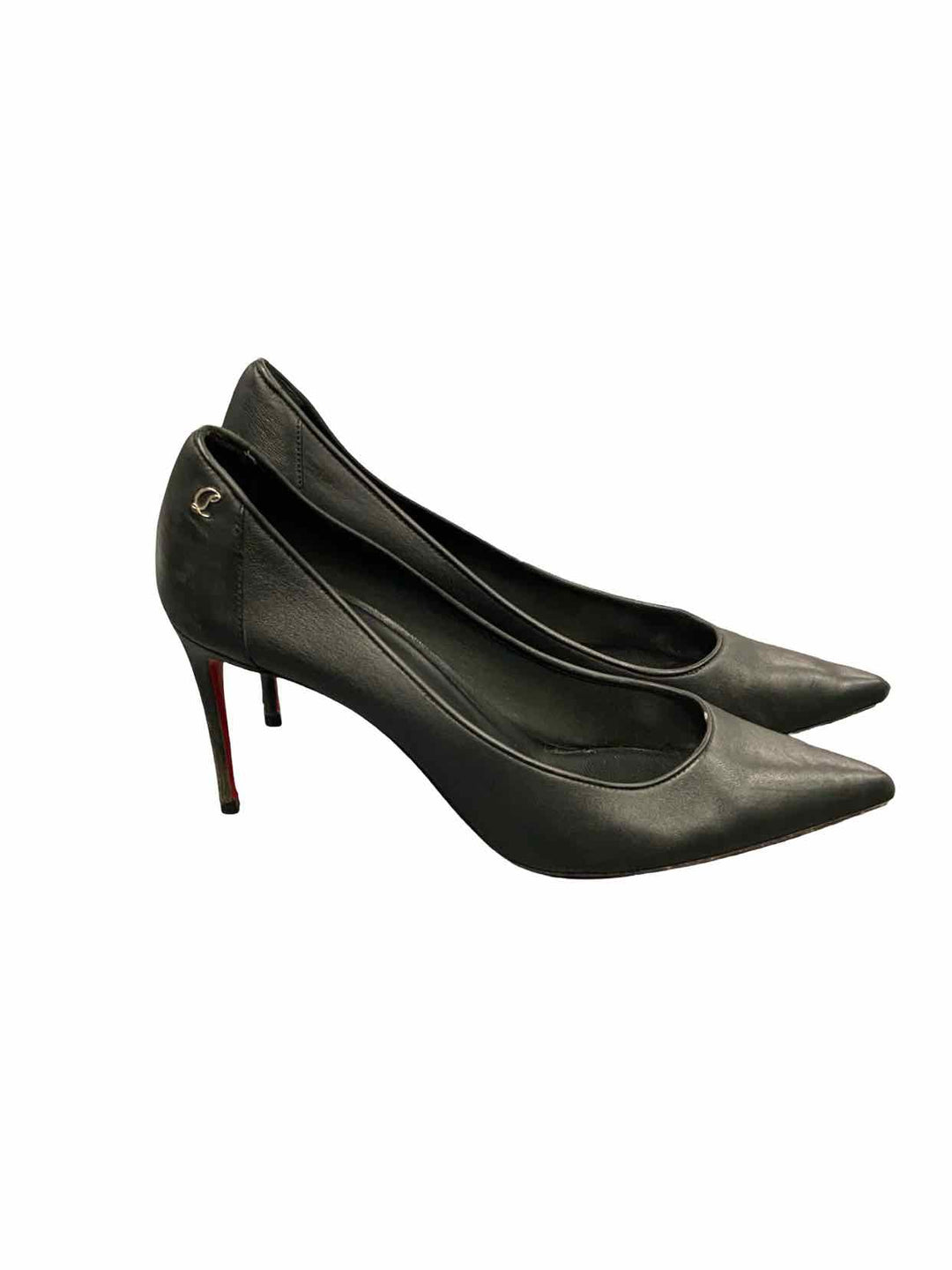 Christian Louboutin Shoe Size 38.5 Black Leather Kate 85 Heels