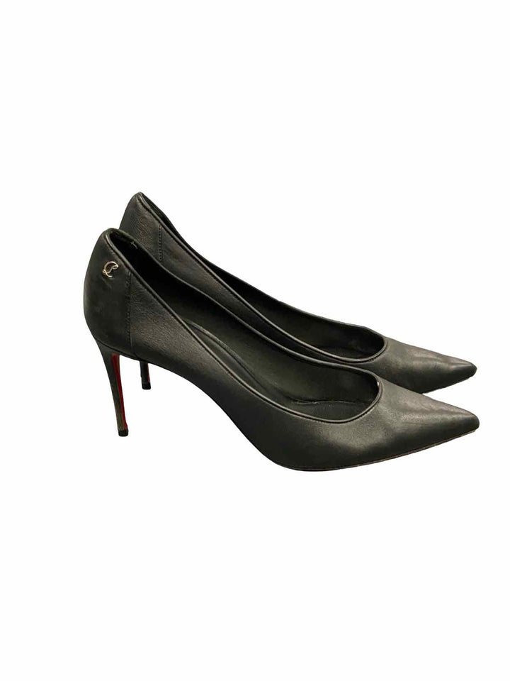 Christian Louboutin Shoe Size 38.5 Black Leather Kate 85 Heels