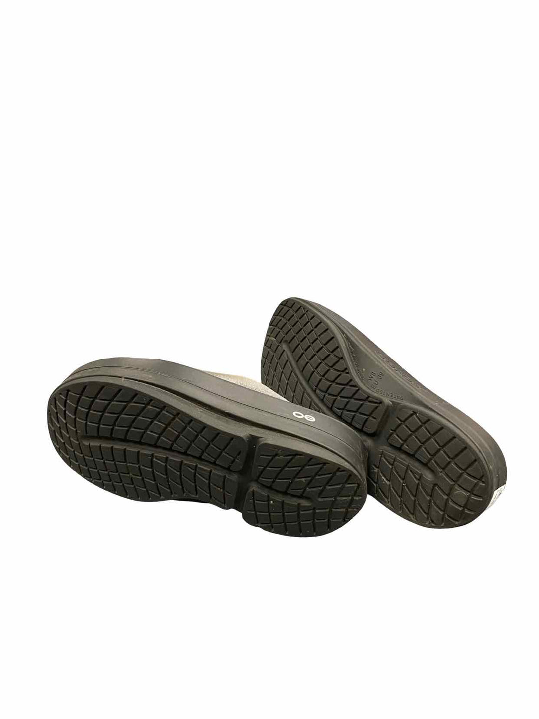 Oofos Shoe Size 8 Gray OOmega OOahh Luxe Platfrom Slide Sandals