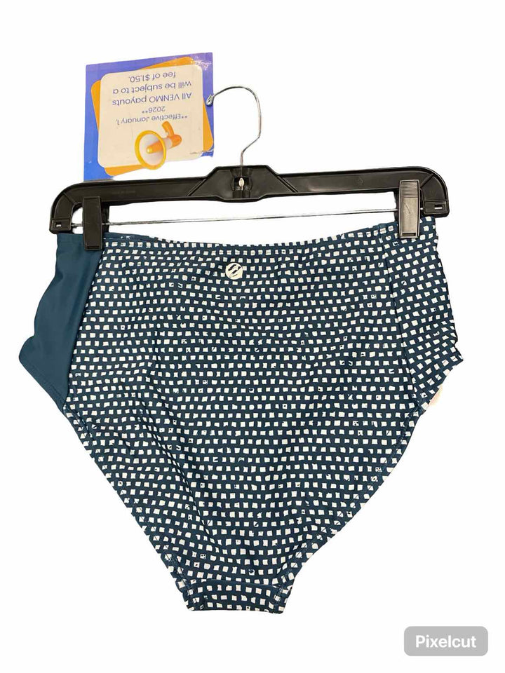 Nani Active Size M Teal Print Swimsuit Bottom