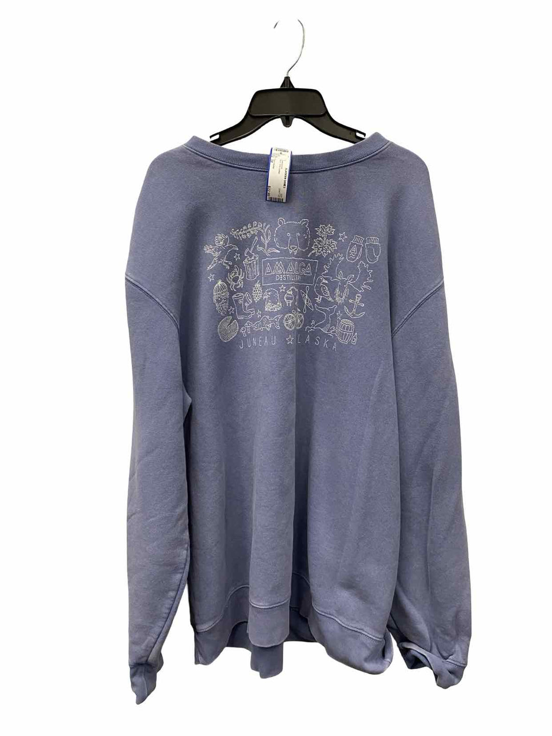 Tech styles Size 3X Blue 80% Cotton Sweatshirt