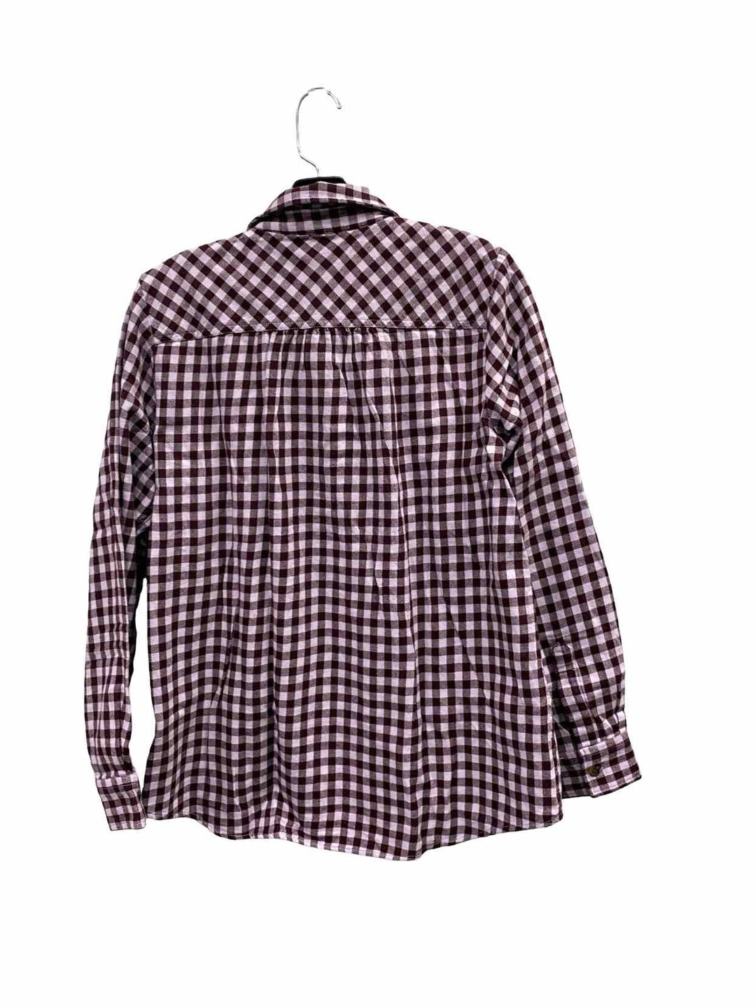 Land's End Size S Purple Plaid Long Sleeve Shirts