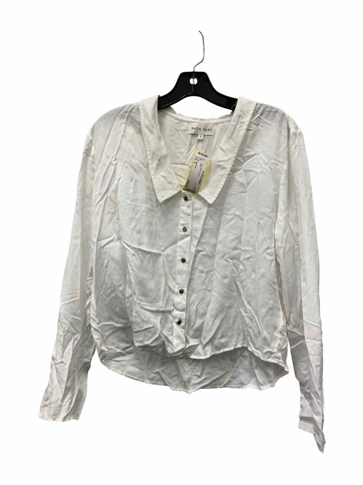 Bella Dahl Size S White Long Sleeve Shirts
