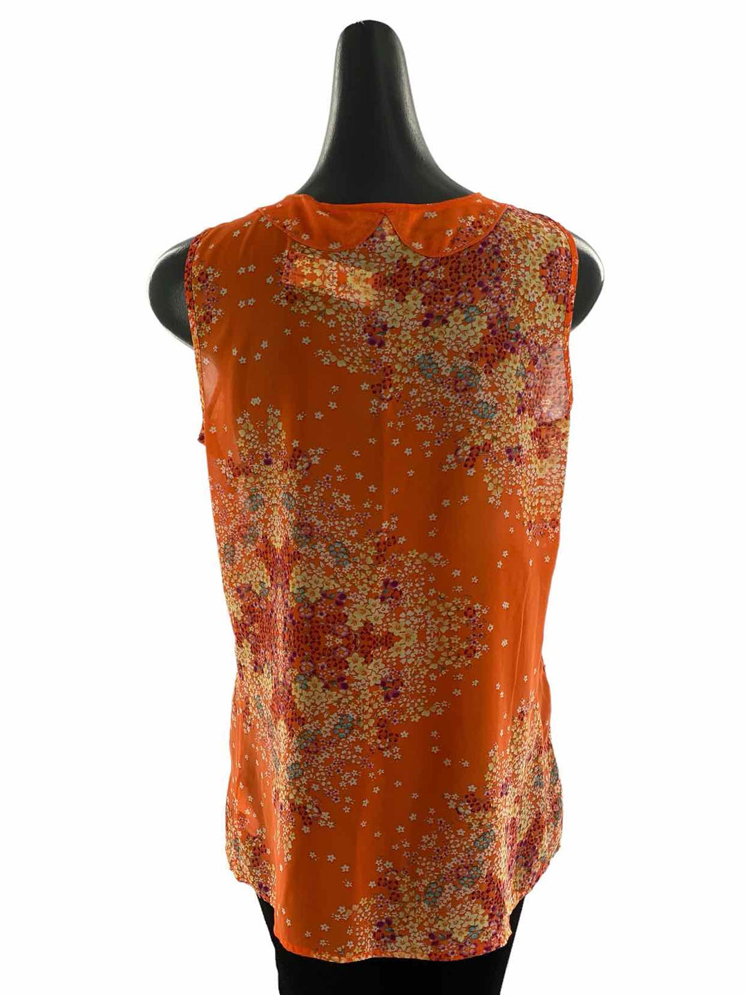 Cabi Size M Orange Print Tank Top