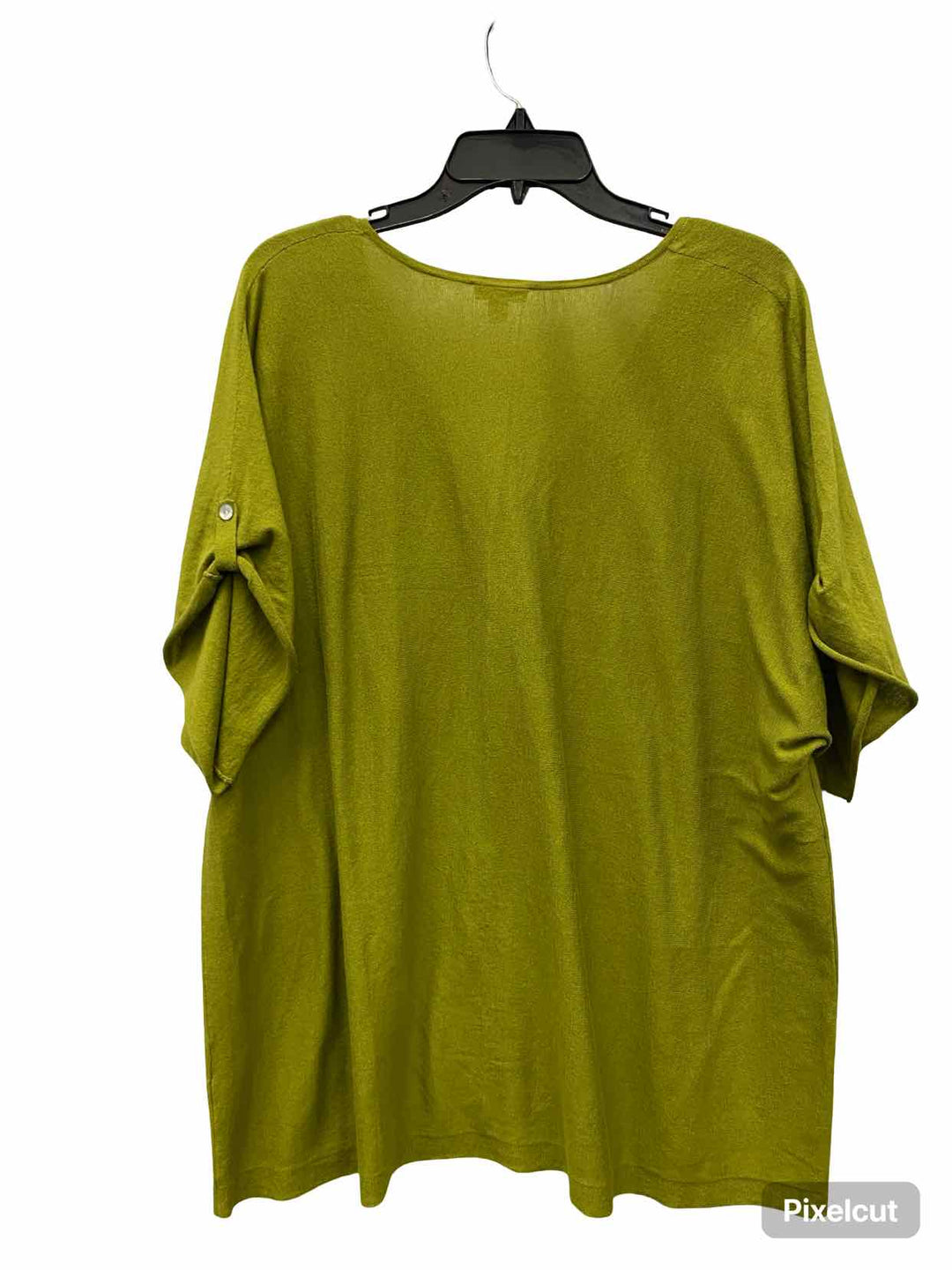 J Jill Size 2X Green Short Sleeve Shirts