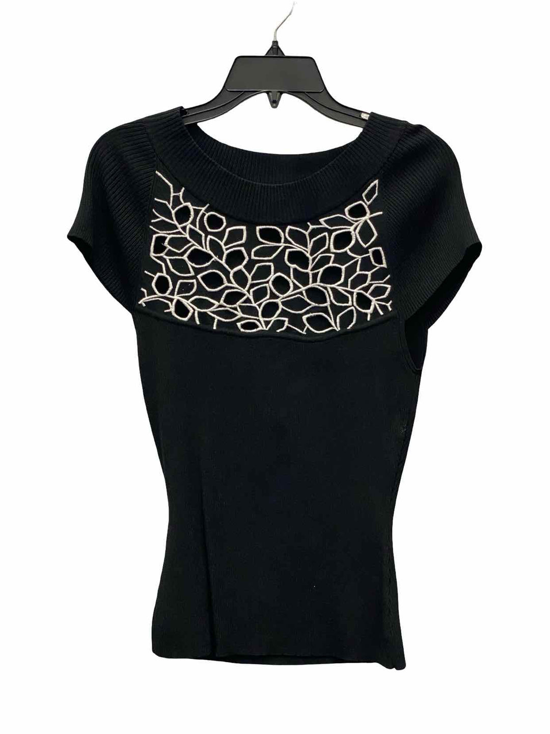 Camille & Co Size L Black White Short Sleeve Shirts