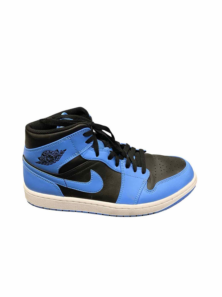 Nike Shoe Size 43 Blue Black Air Jordan 1 Mid-top Sneakers