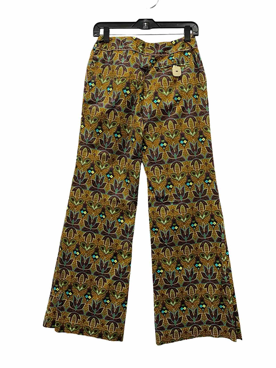Unknown Brand Size 6 Brown Floral 97% Cotton Pants