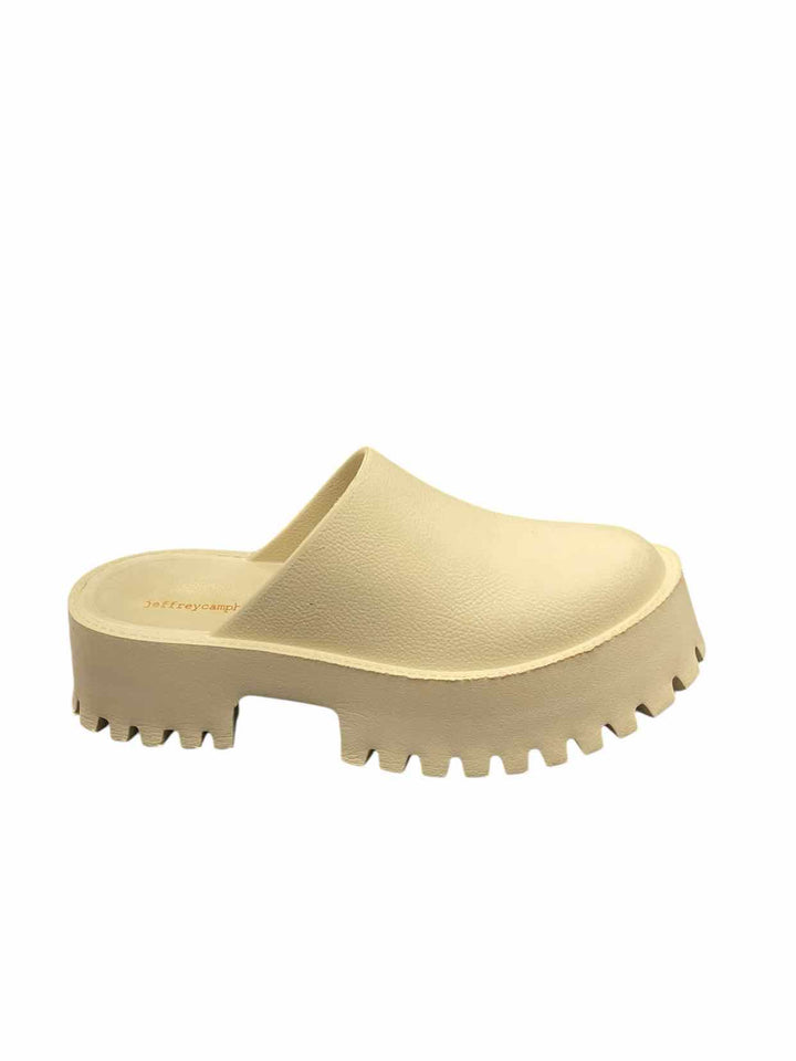 Jeffrey Campbell Shoe Size 8 Beige Clogs