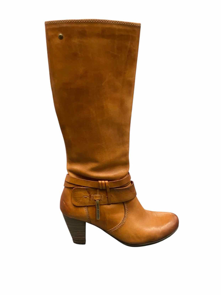 Pikolinos Shoe Size 36 Brown Leather Boots(knee)
