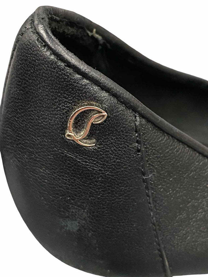 Christian Louboutin Shoe Size 38.5 Black Leather Kate 85 Heels