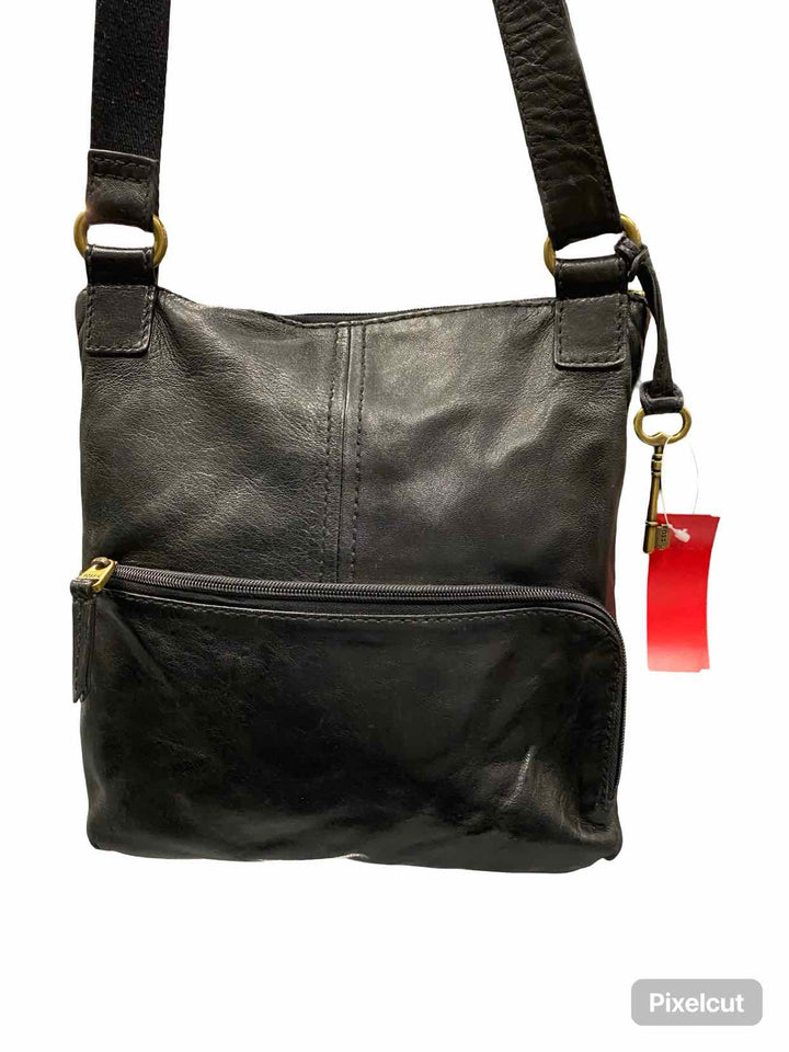 Fossil Black Stanton Traveler Purse