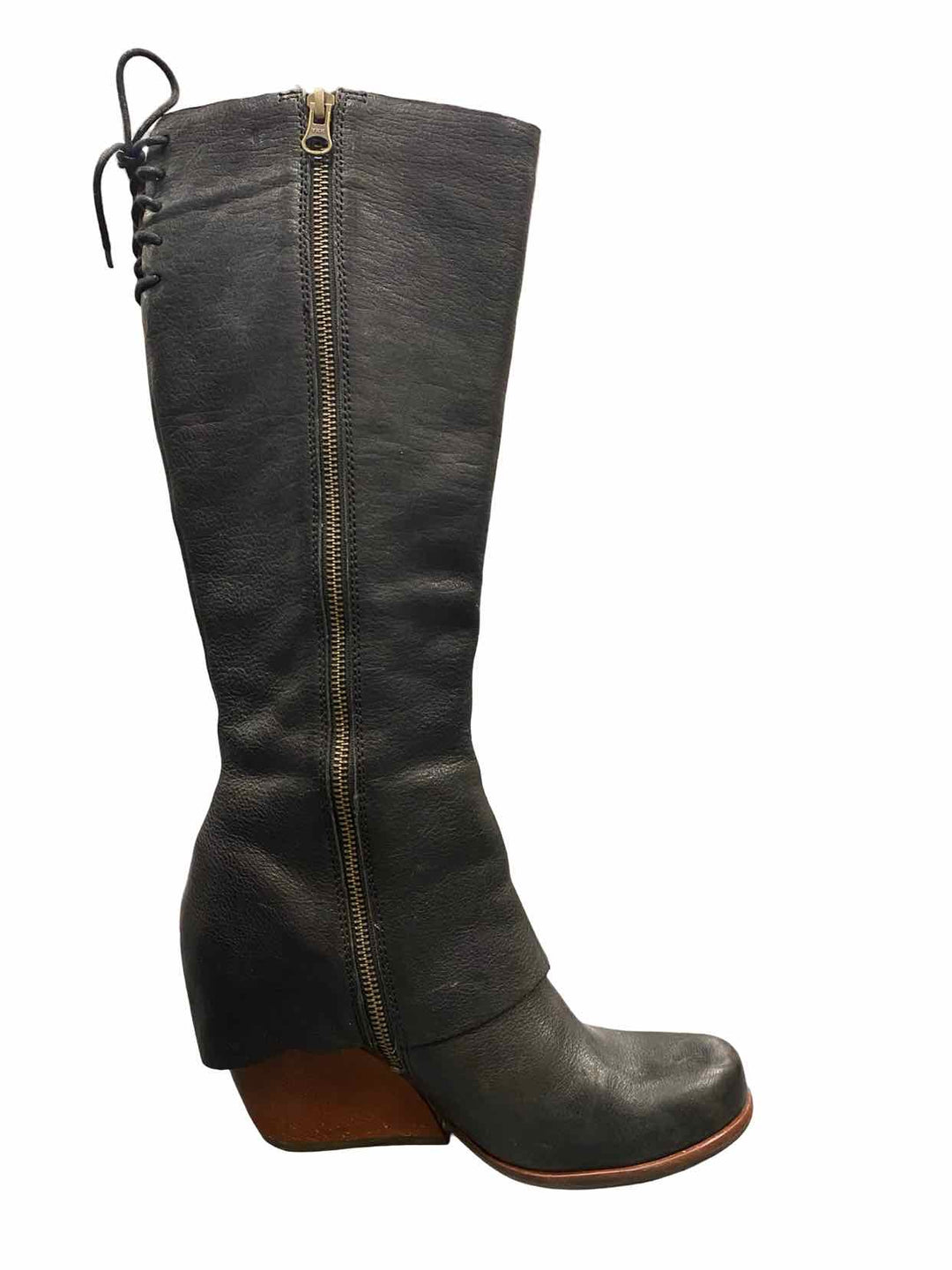 Kork- Ease Shoe Size 8 Black Leather Boots(knee)