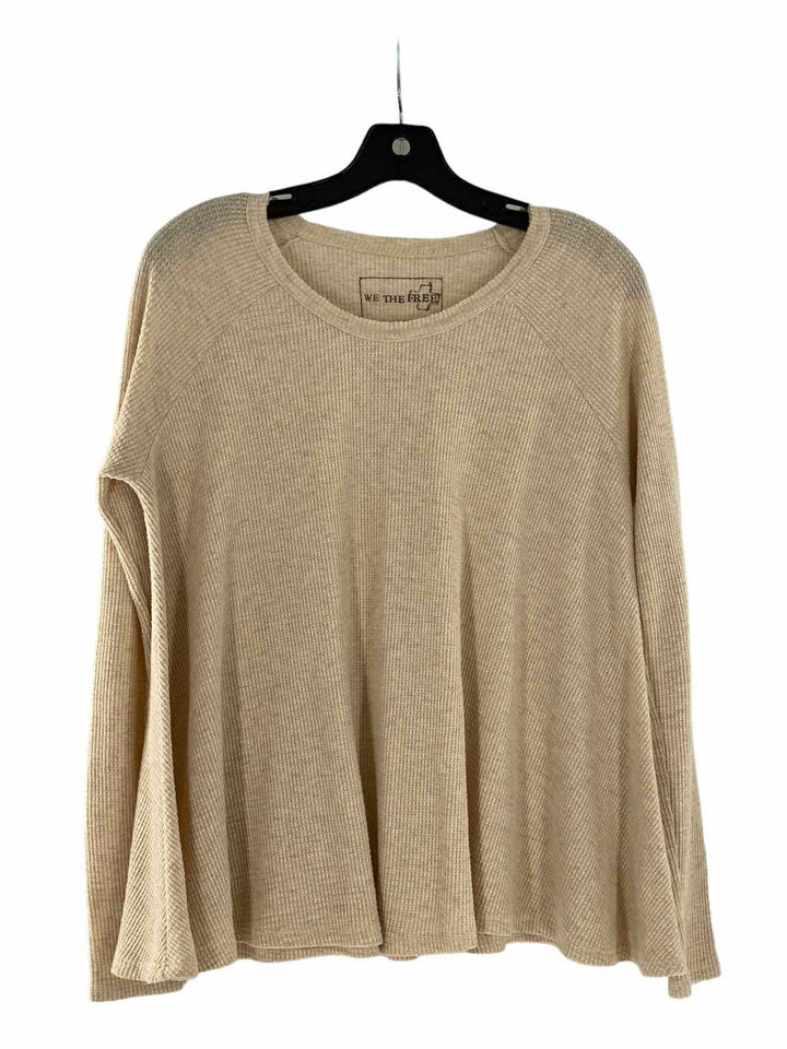 We the Free Size S Beige Long Sleeve Shirts