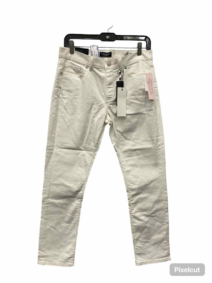 Banana Republic Size 29P White Slim Straight Jeans