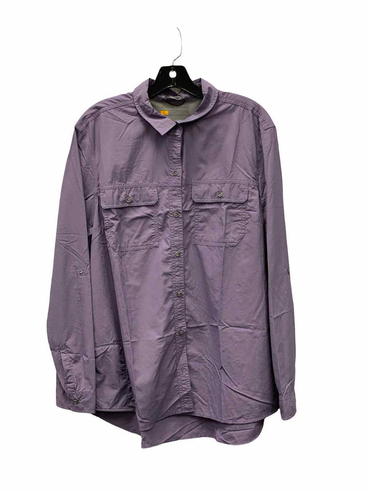 Eddie Bauer Size XLT Purple Long Sleeve Shirts