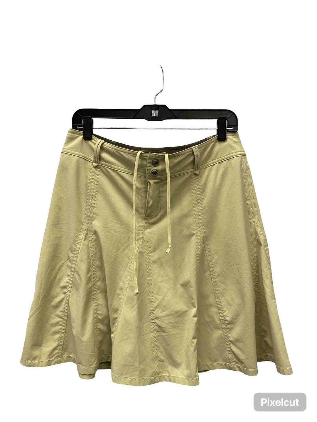 Athleta Size 8 Yellow Pleated Skirt