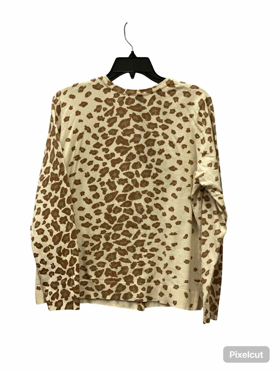 Isaac Mizrahi Live! Size S Brown Cheetah Long Sleeve Shirts