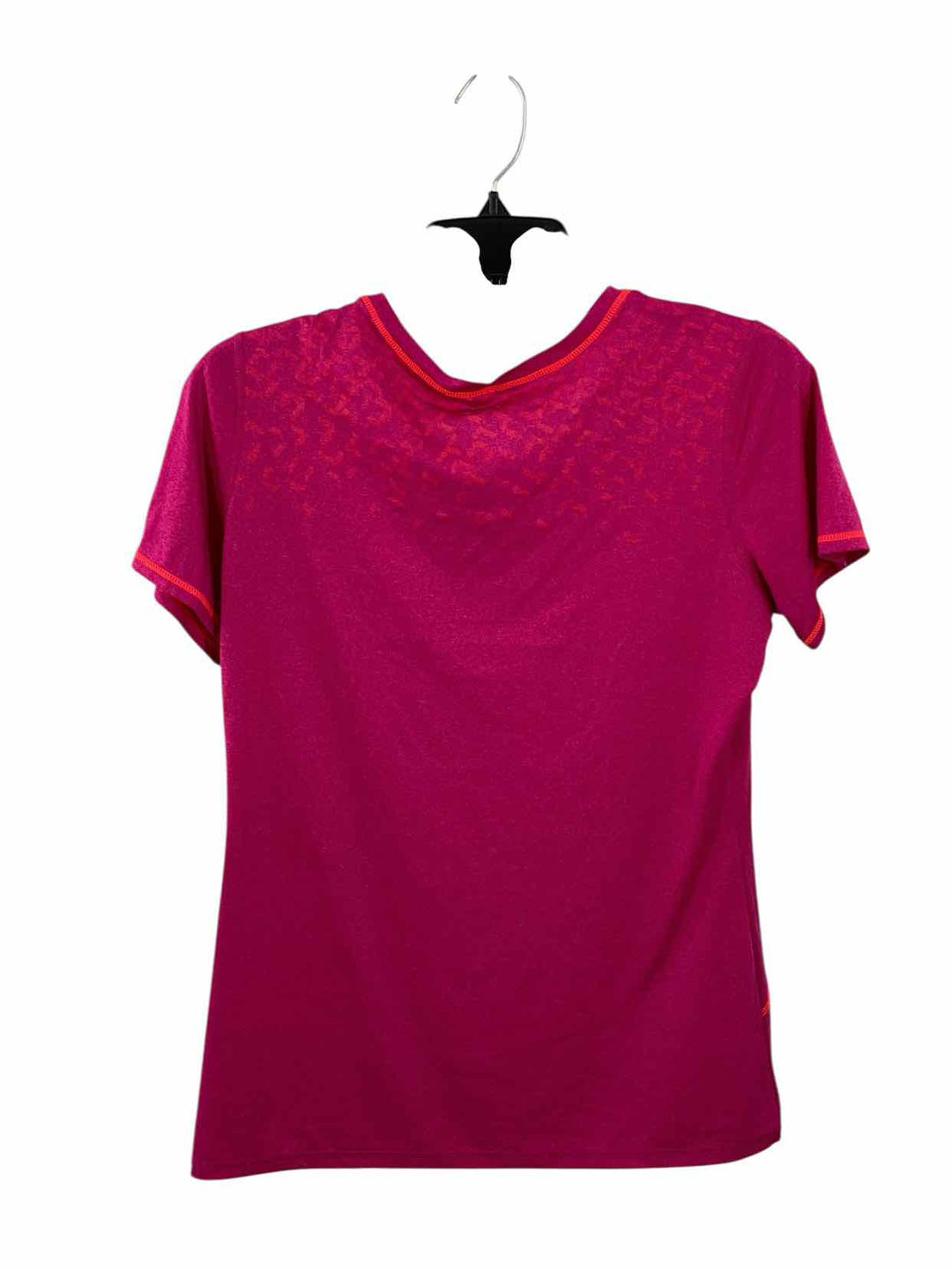 Brooks Size L Pink Orange Athletic Short Sleeve