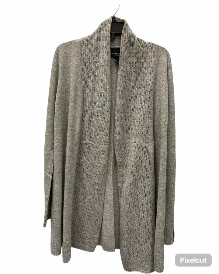 Cynthia Rowley Size L Grey 100% cashmere Sweater