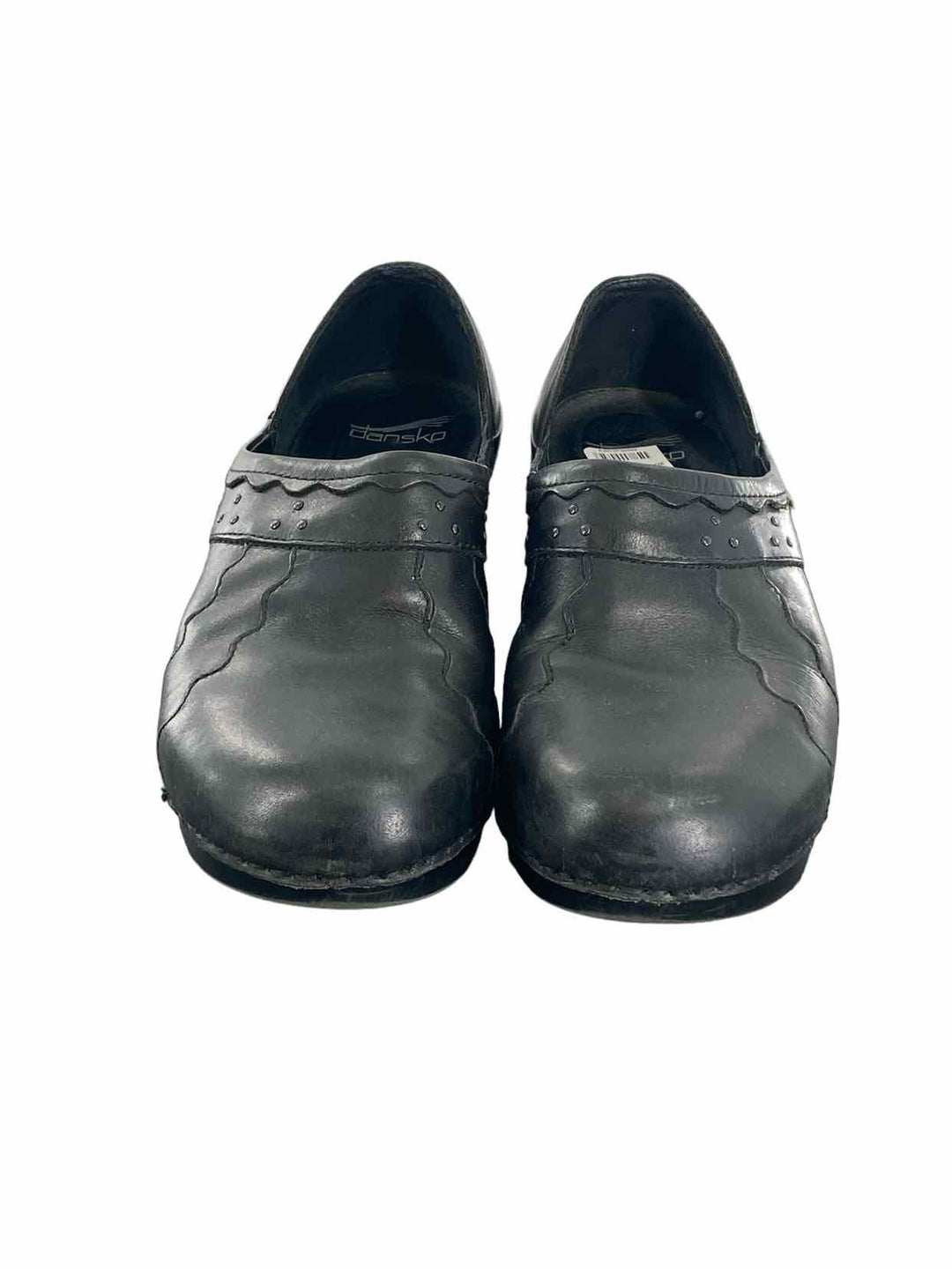 Dansko Shoe Size 39 Black Leather Clogs