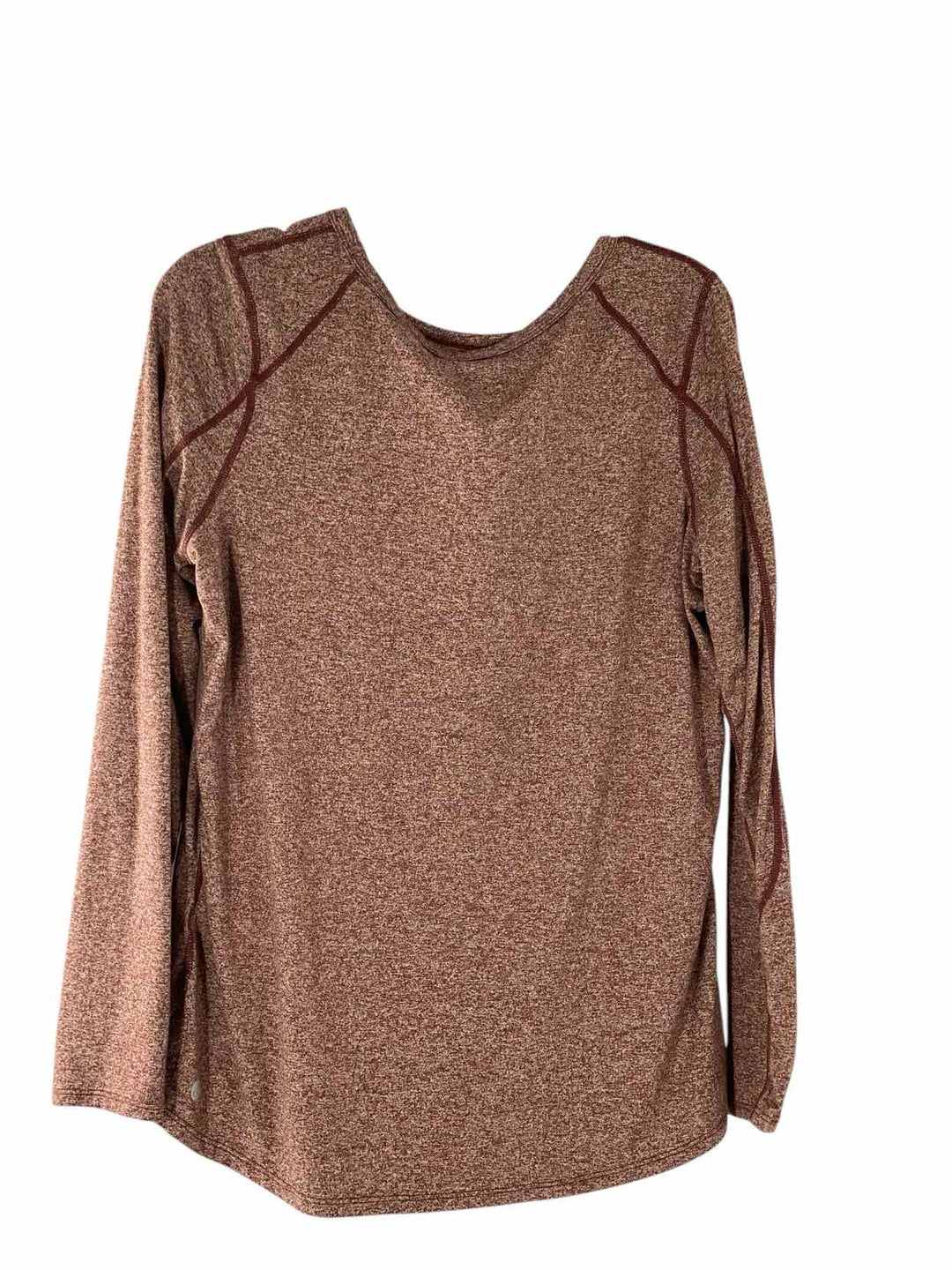 Zella Size L Brown Heather Athletic Long Sleeve