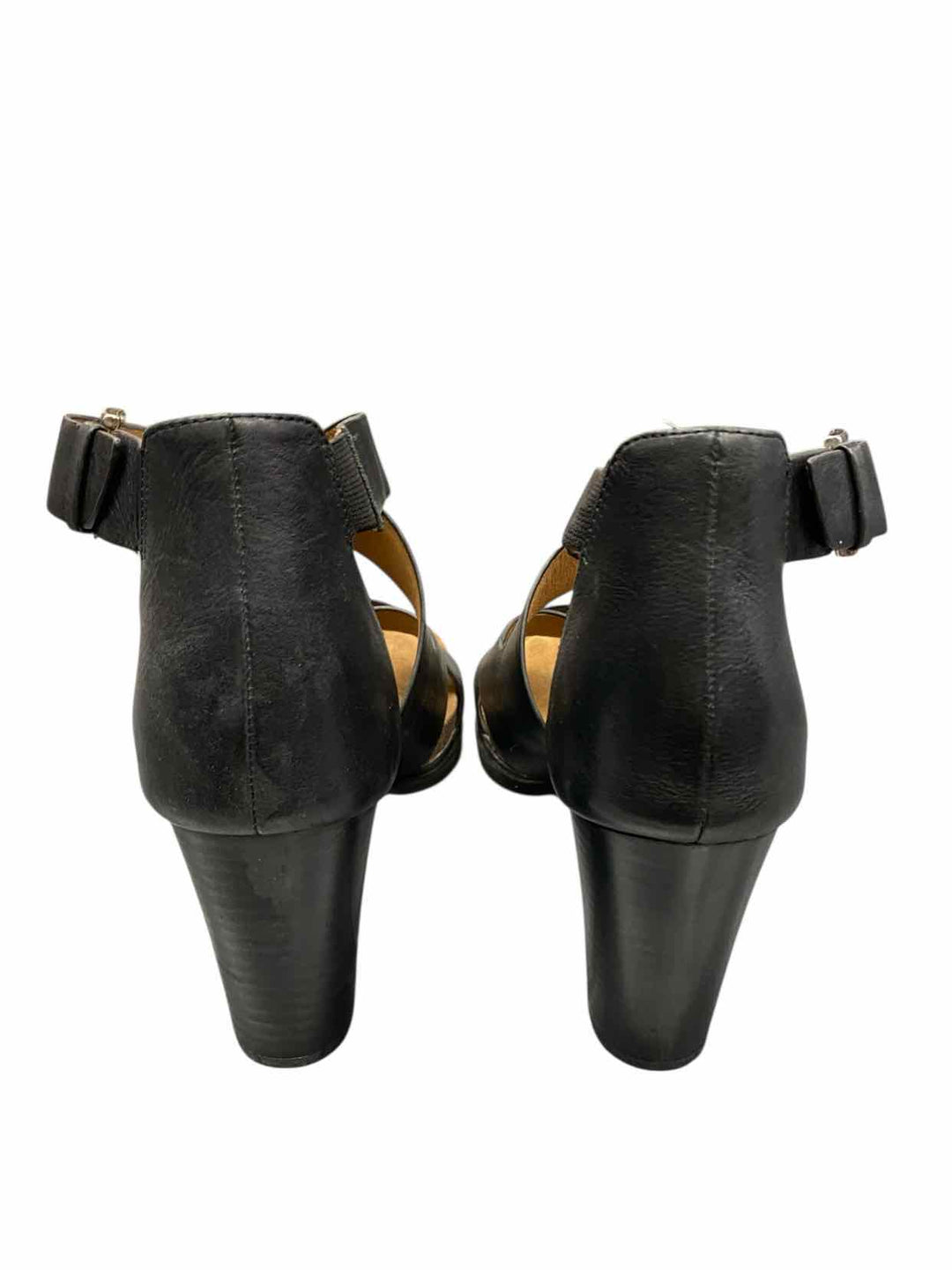 Sofft Shoe Size 10 Black Leather Heels