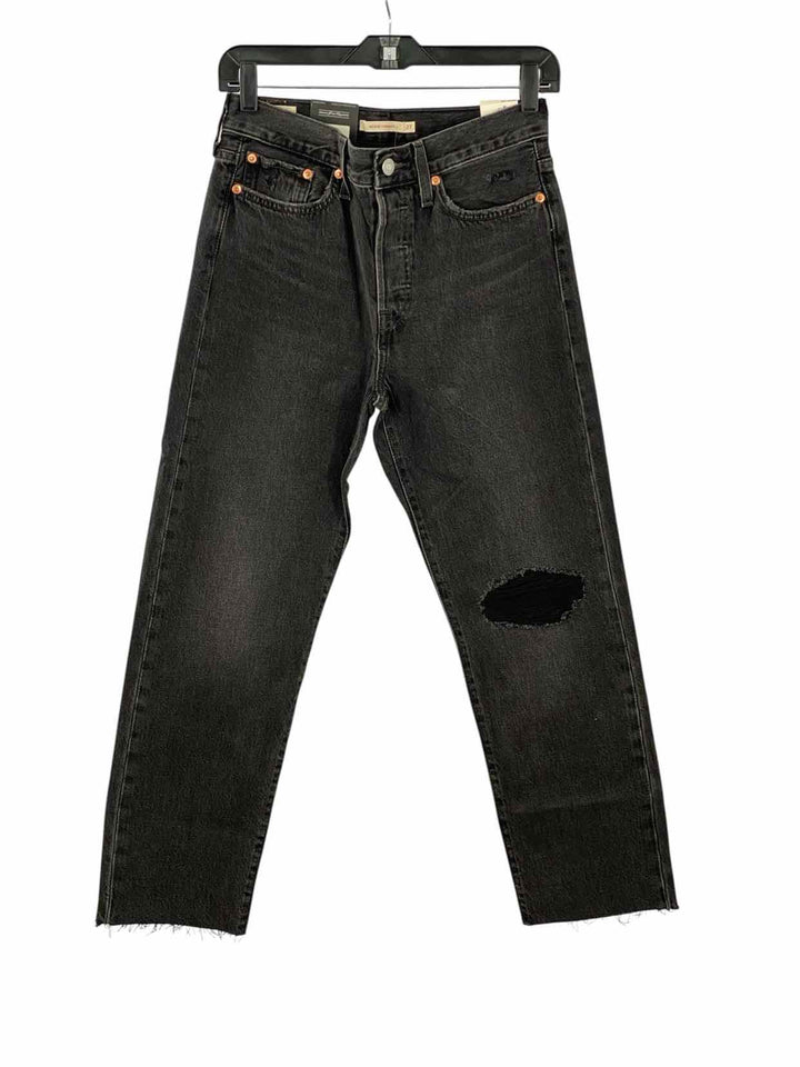 Levi's Premium Size 27x26 Black Wedgie Straight Denim NWT Jeans