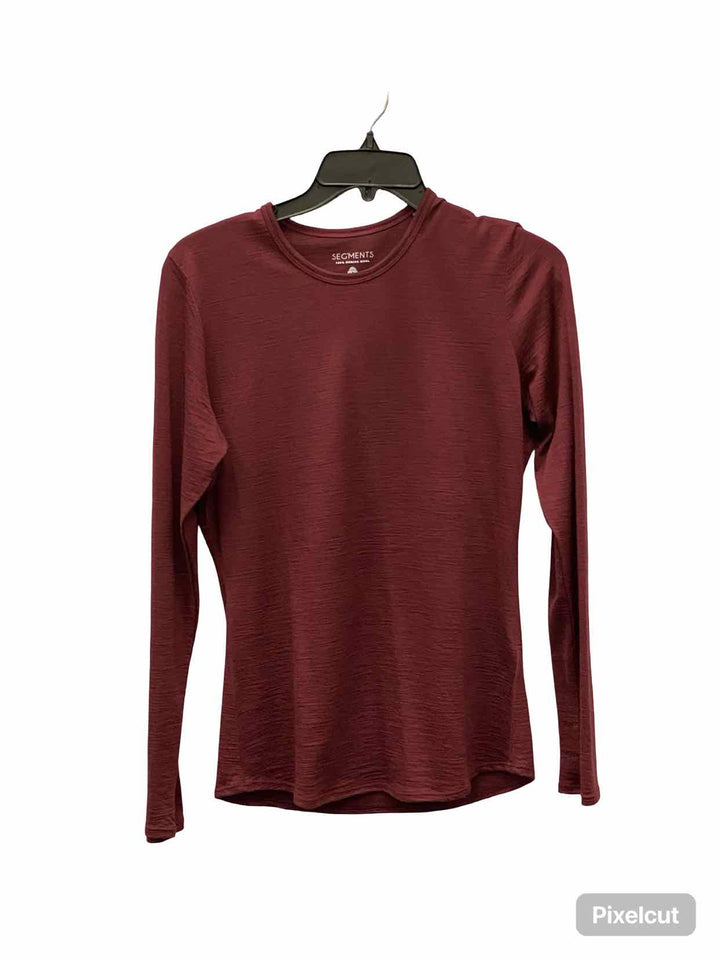 Segments Size S Red Merino Wool Long Sleeve Shirts