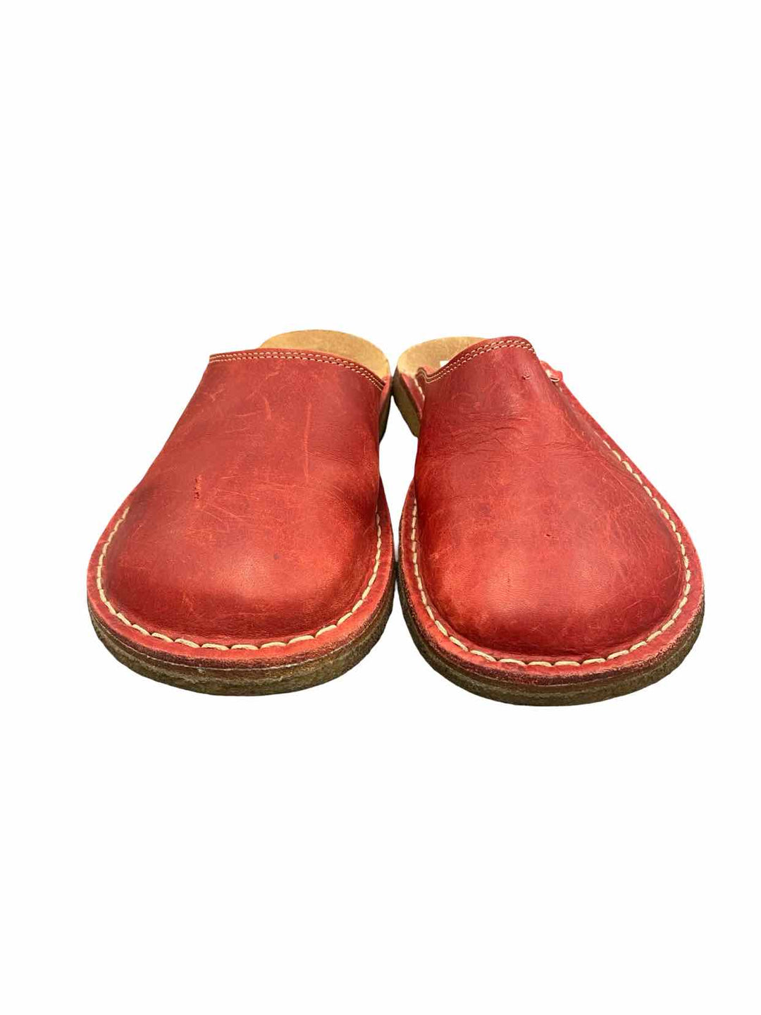Duckfeet Shoe Size 39 Red Leather Blavand Clogs