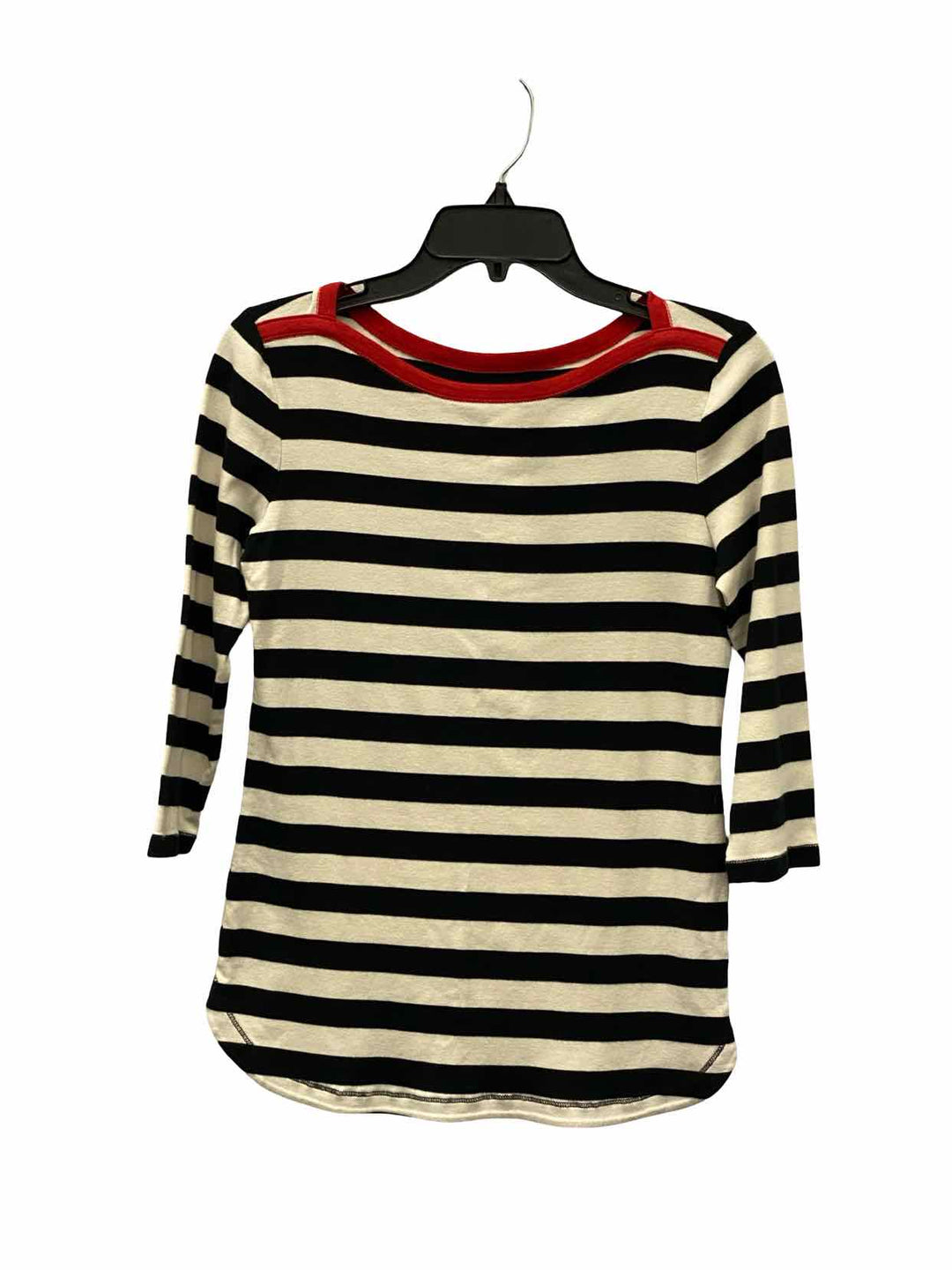 Gap Size M Black White Striped Long Sleeve Shirts