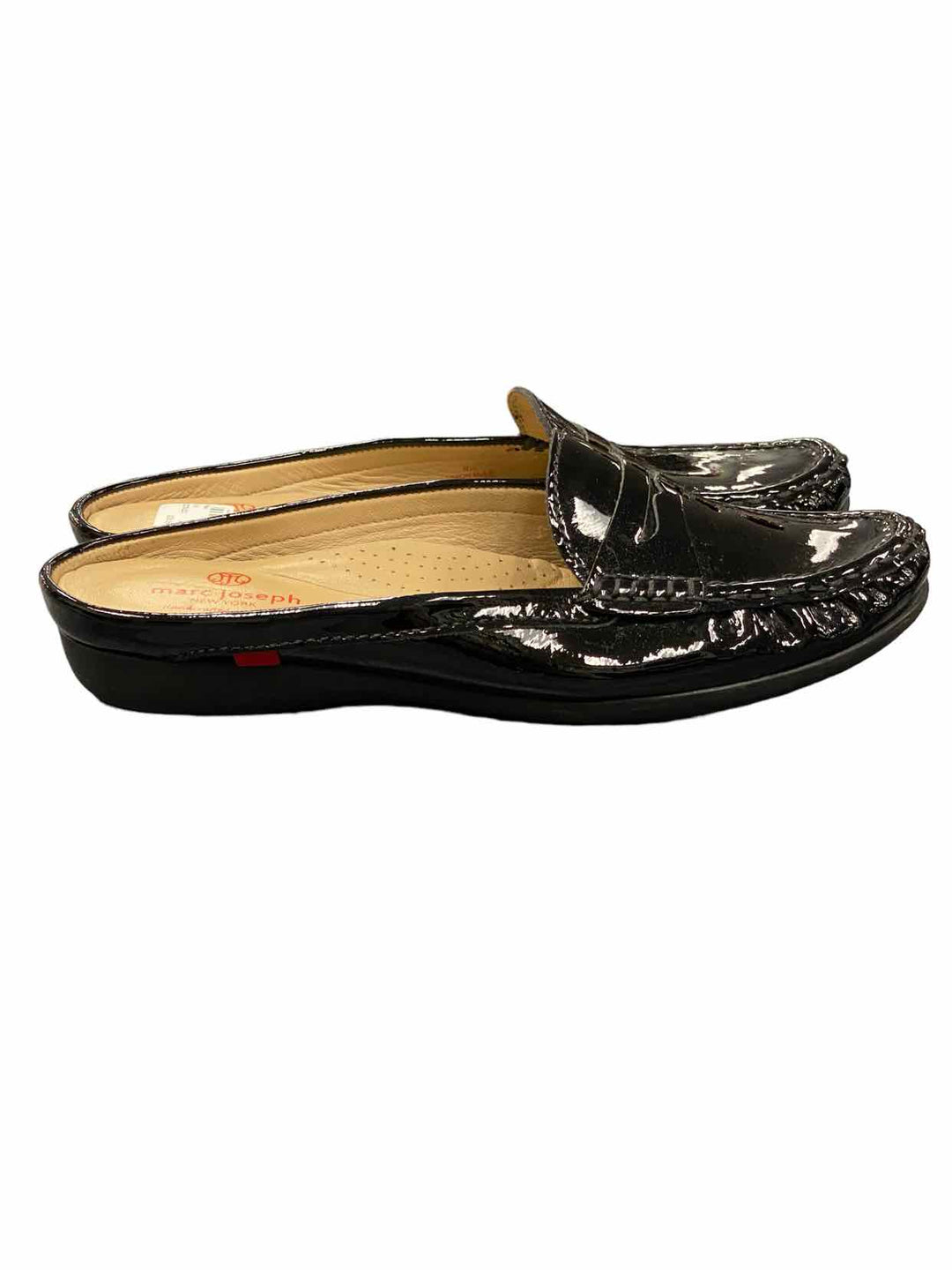 Marc Joseph Shoe Size 9.5 Black Leather Flats