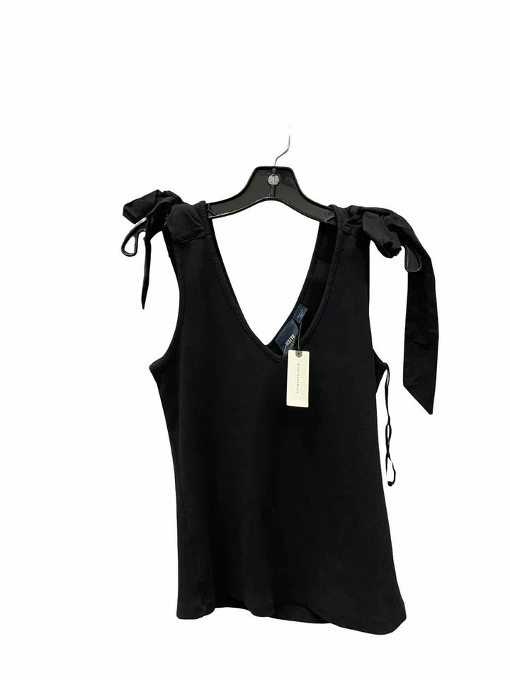 Maeve Size M Black Ribbed Tank Top
