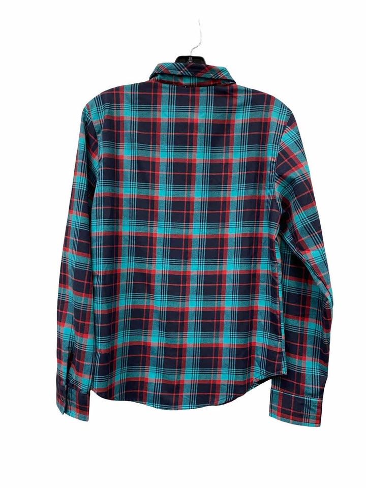 Rabbit Size SM Green Red & Black Plaid Long Sleeve Shirts