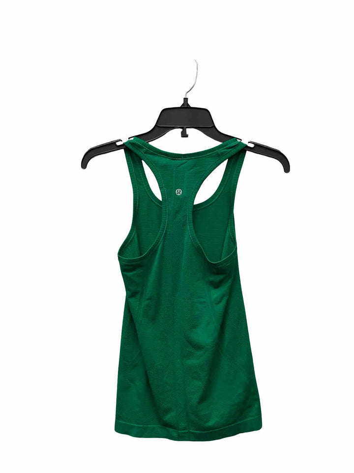 Lululemon Size 4 Green Athletic Tank Top