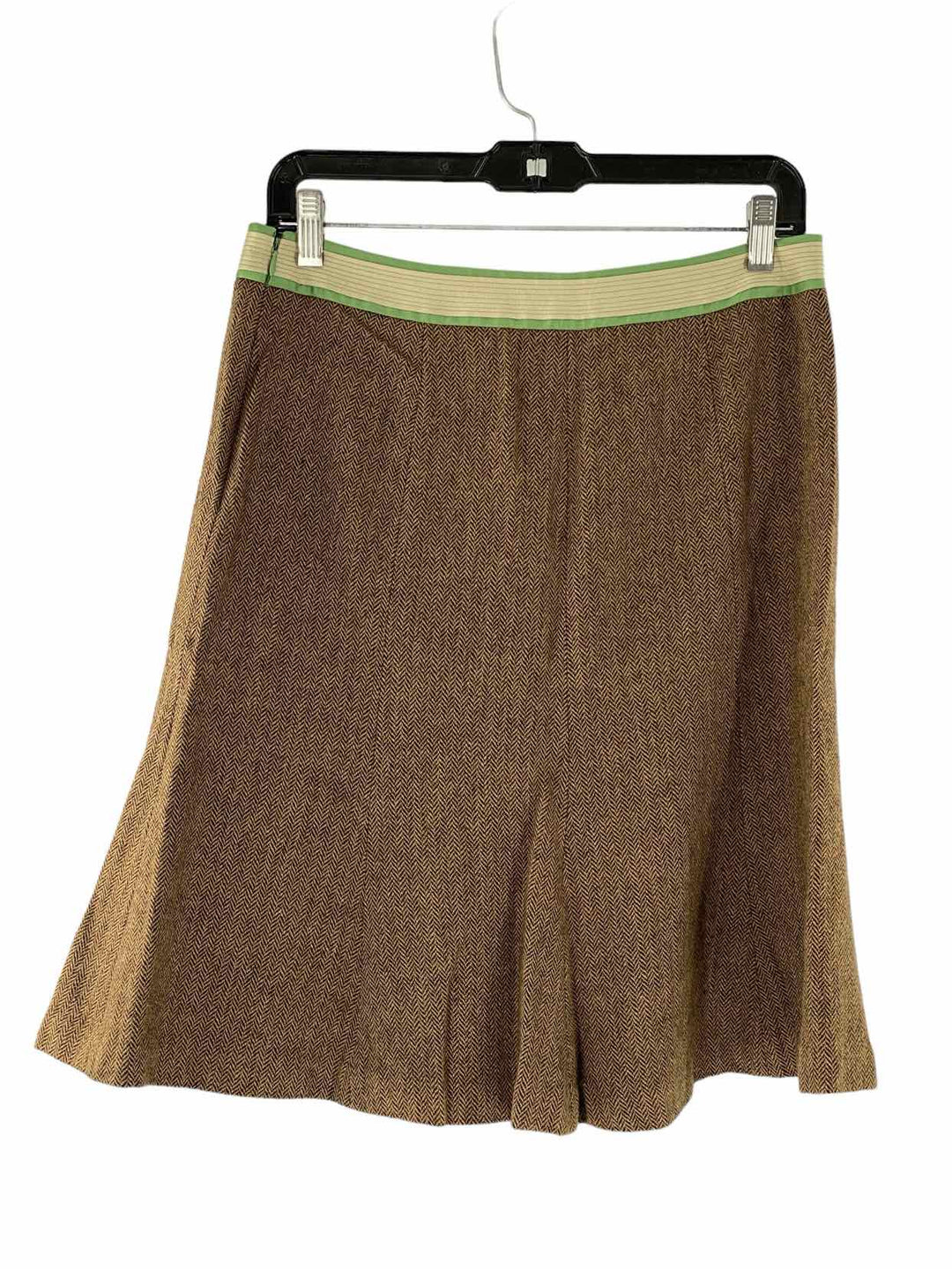 Loft Size 6 Bordeaux Green Skirt