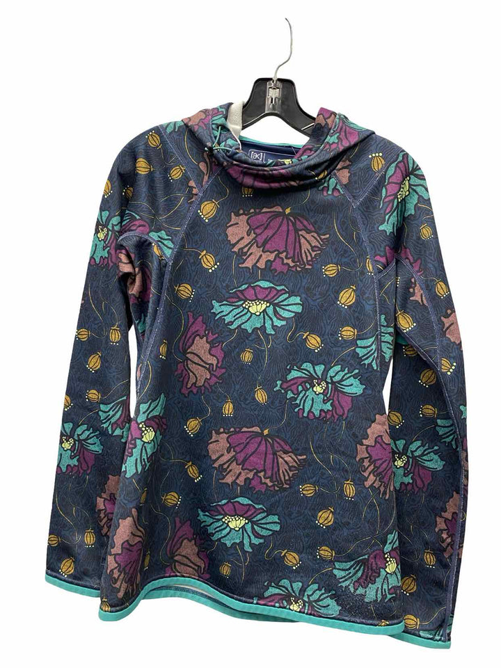 Burton Size M Blue Floral Sweatshirt
