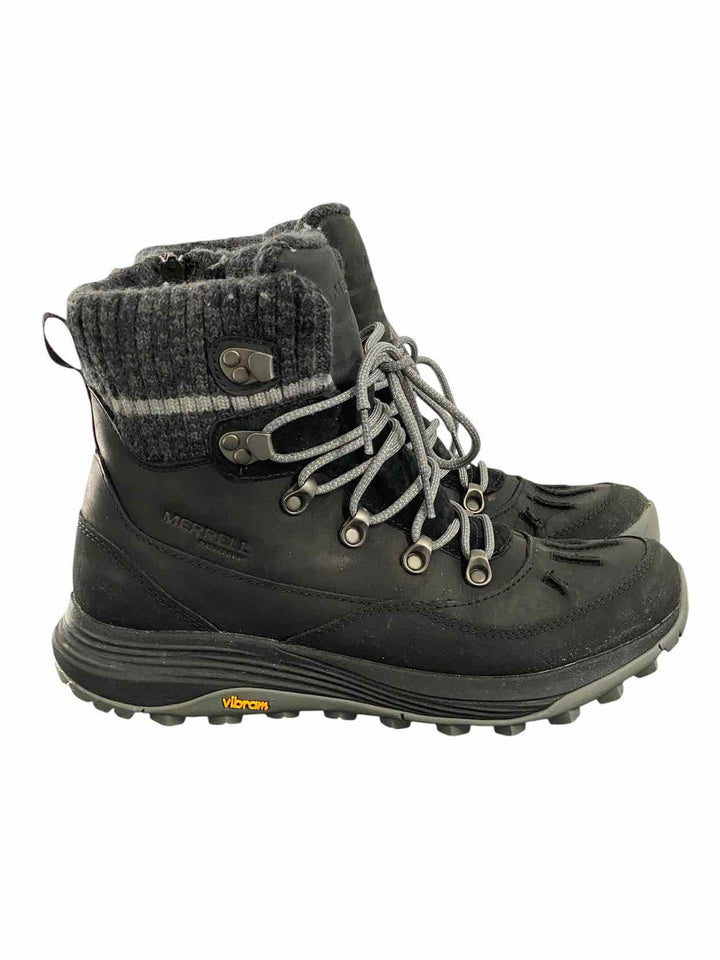 Merrell Shoe Size 10 Black Siren 4 Thermo Mid Zip Waterproof Boots(Ankle)