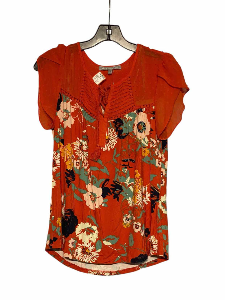 Daniel Rainn Size S Orange Short Sleeve Shirts