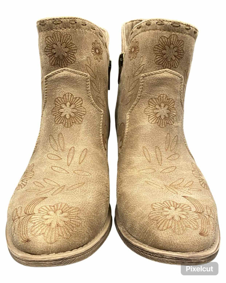 Very G Shoe Size 8 Brown Manmade Drift Boots(Ankle)