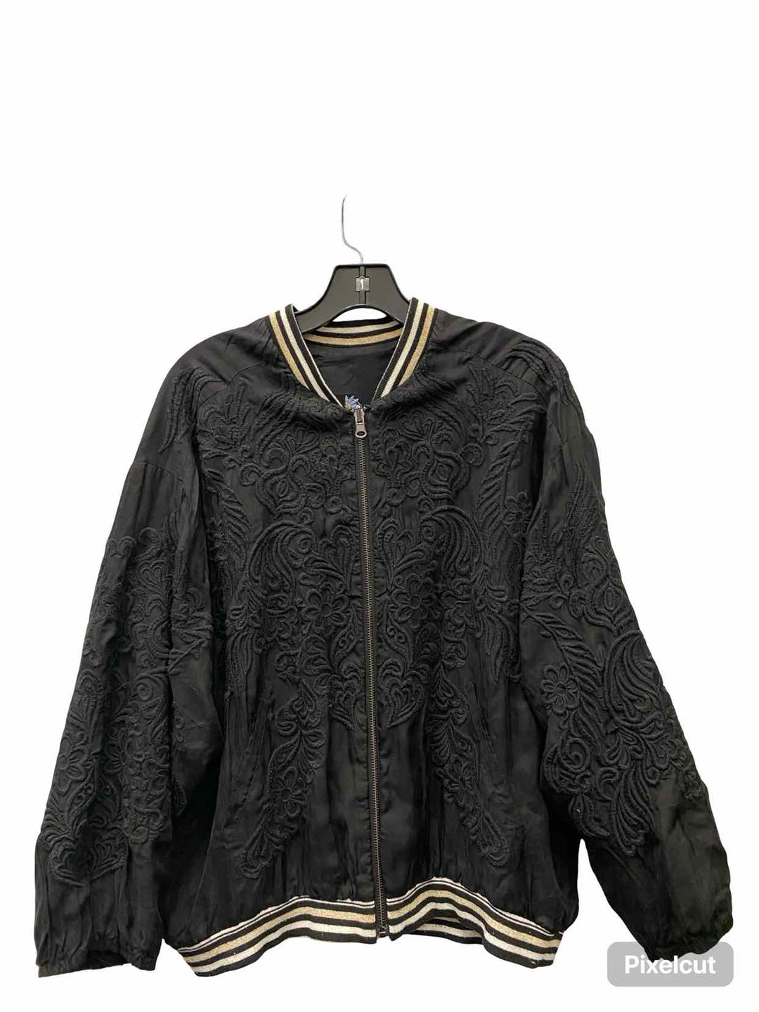 Johnny Was Size S Black Embroidered Coat(short)