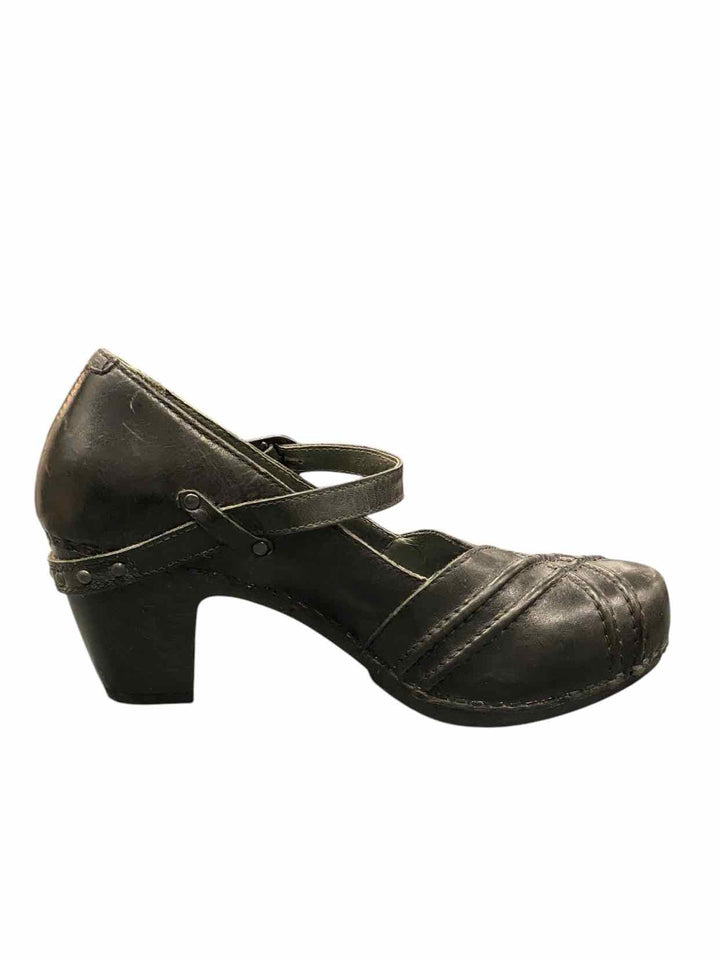 Dansko Shoe Size 39 Black Leather Heels