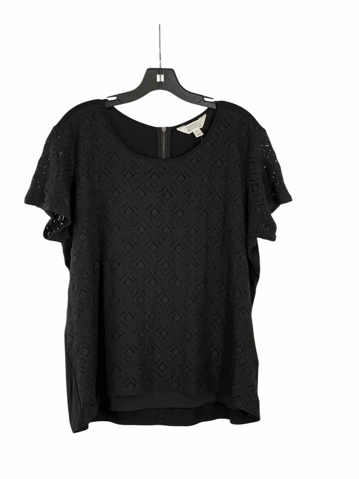 Market & Spruce Size XXL Black Short Sleeve Shirts