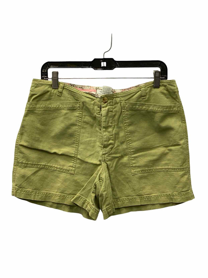 Horny Toad Size 10 Green Linen & Cotton Shorts