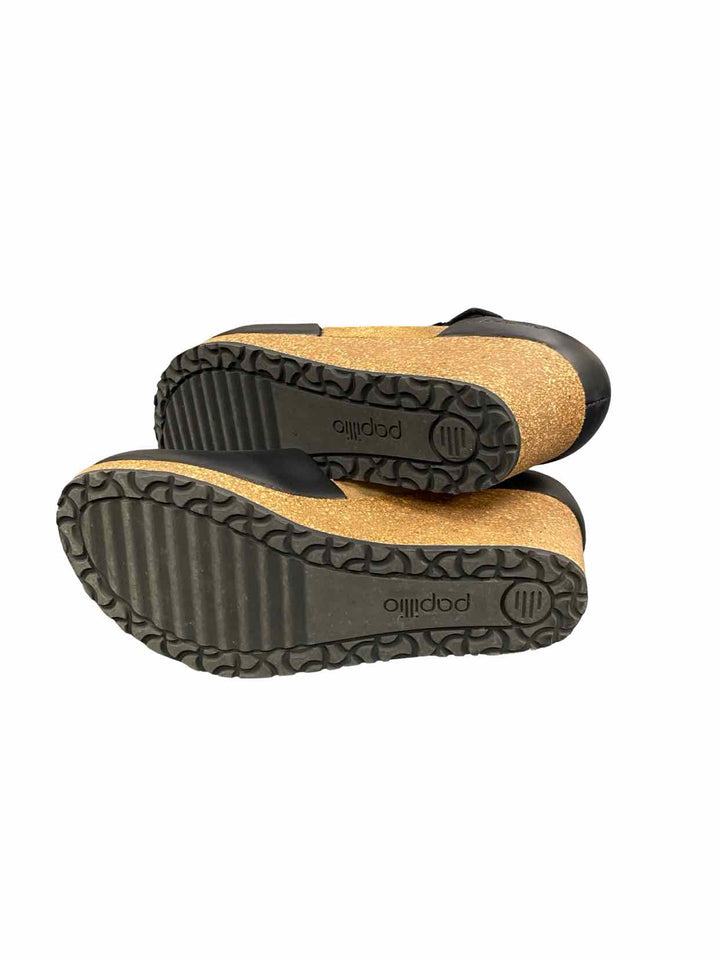 Papillio by Birkenstock Shoe Size 38 Black Leather Mary Heels