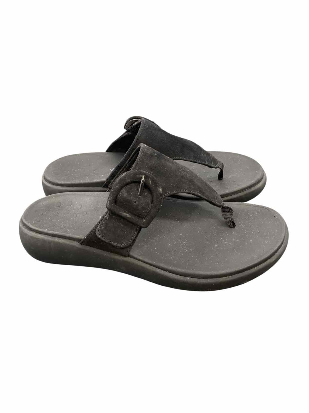 Vionic Shoe Size 8.5 Black Toe post Sandals